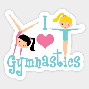 I Love Gymnastics Sticker